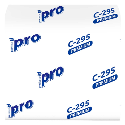 Салфетки бумажные 2сл 200листов в диспенсер PROtissue Premium/Премиум белые (40шт)